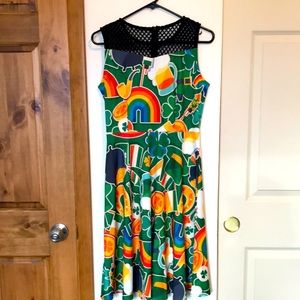 Vintage Sleeveless Midi Lucky Pride Dress